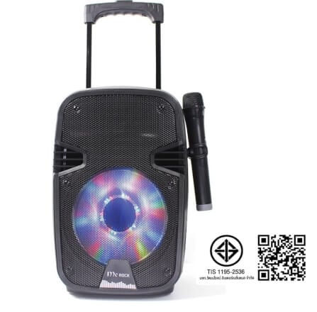 ลำโพงบลูทูธ 8 นิ้ว แถมไมโครโฟน McRock รุ่น DHT-720DF(A08) พร้อมล้อลาก_7